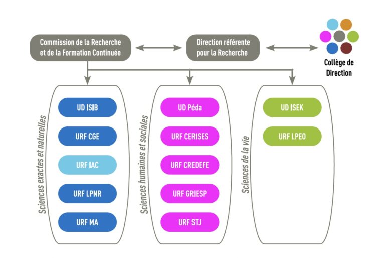 Structure de la recherche à la HE2B